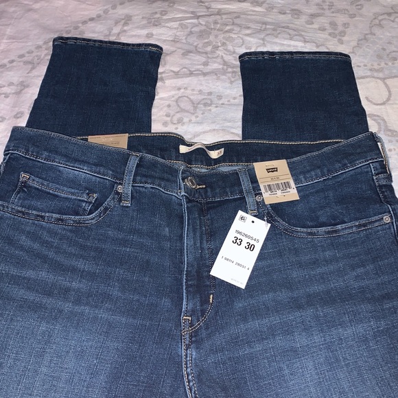 NWT Levi's 311 Skinny Shaping Denim Dark Blue Jeans Sz 33 x 30 - Picture 2 of 8
